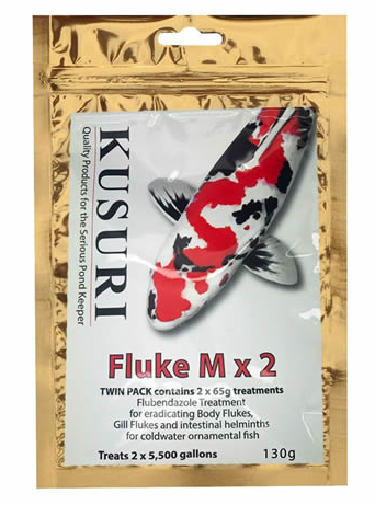 KUSURI FLUKE-M 130g Gill and Body Fluke Treatment. Koi Pond Fish, Discus